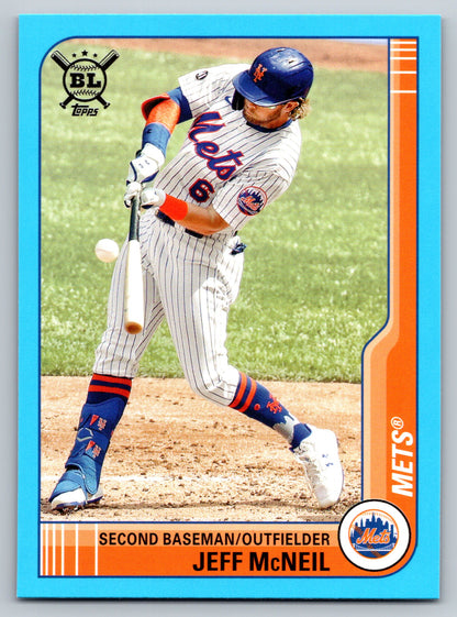 2021 Topps Big League #98 Jeff McNeil Electric Blue
