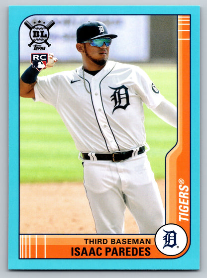 2021 Topps Big League #13 Isaac Paredes Electric Blue