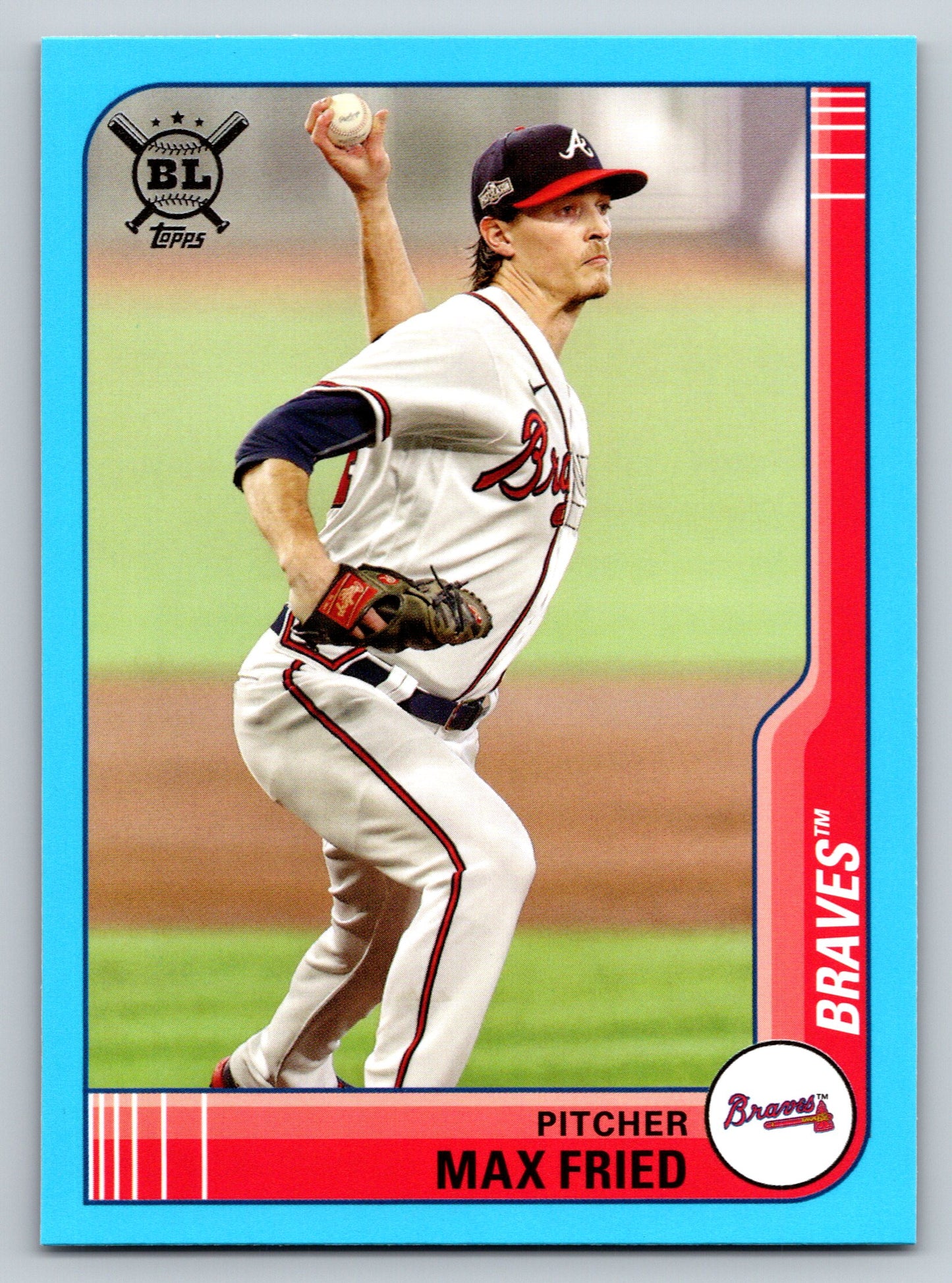 2021 Topps Big League #157 Max Fried Electric Blue