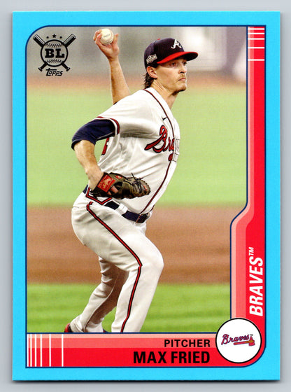 2021 Topps Big League #157 Max Fried Electric Blue