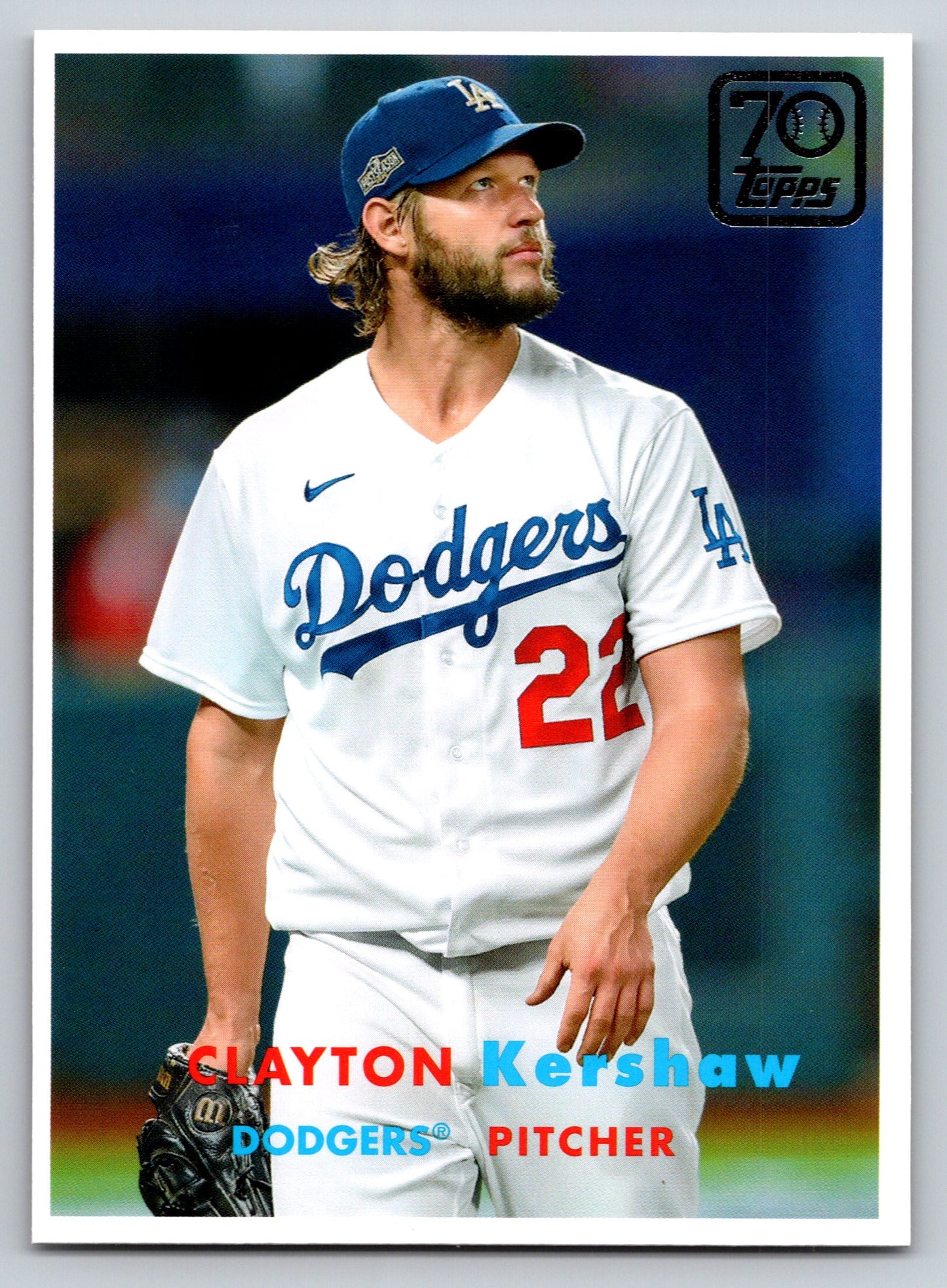 2021 Topps Update #70YT-7 Clayton Kershaw 70 Years of Topps Baseball
