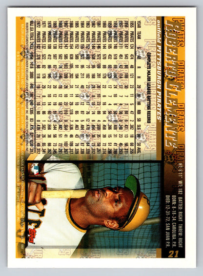 1998 Topps #21 Roberto Clemente