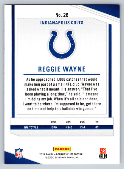 2024 Donruss Elite #28 Reggie Wayne