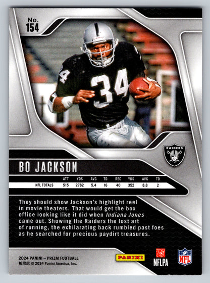 2024 Panini Prizm #154 Bo Jackson Silver