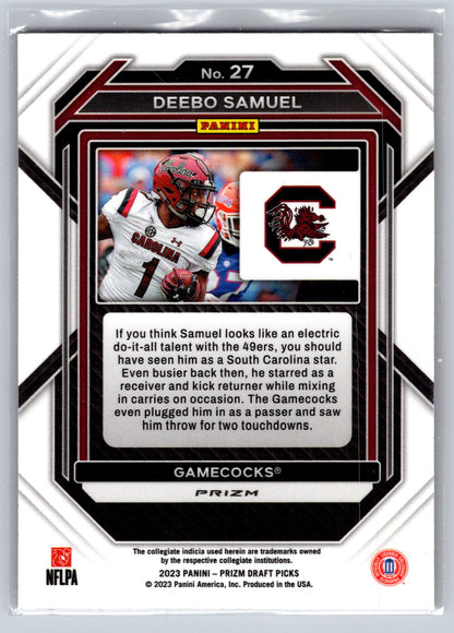 2023 Panini Prizm Draft Picks #27 Deebo Samuel Prizms Red Ice