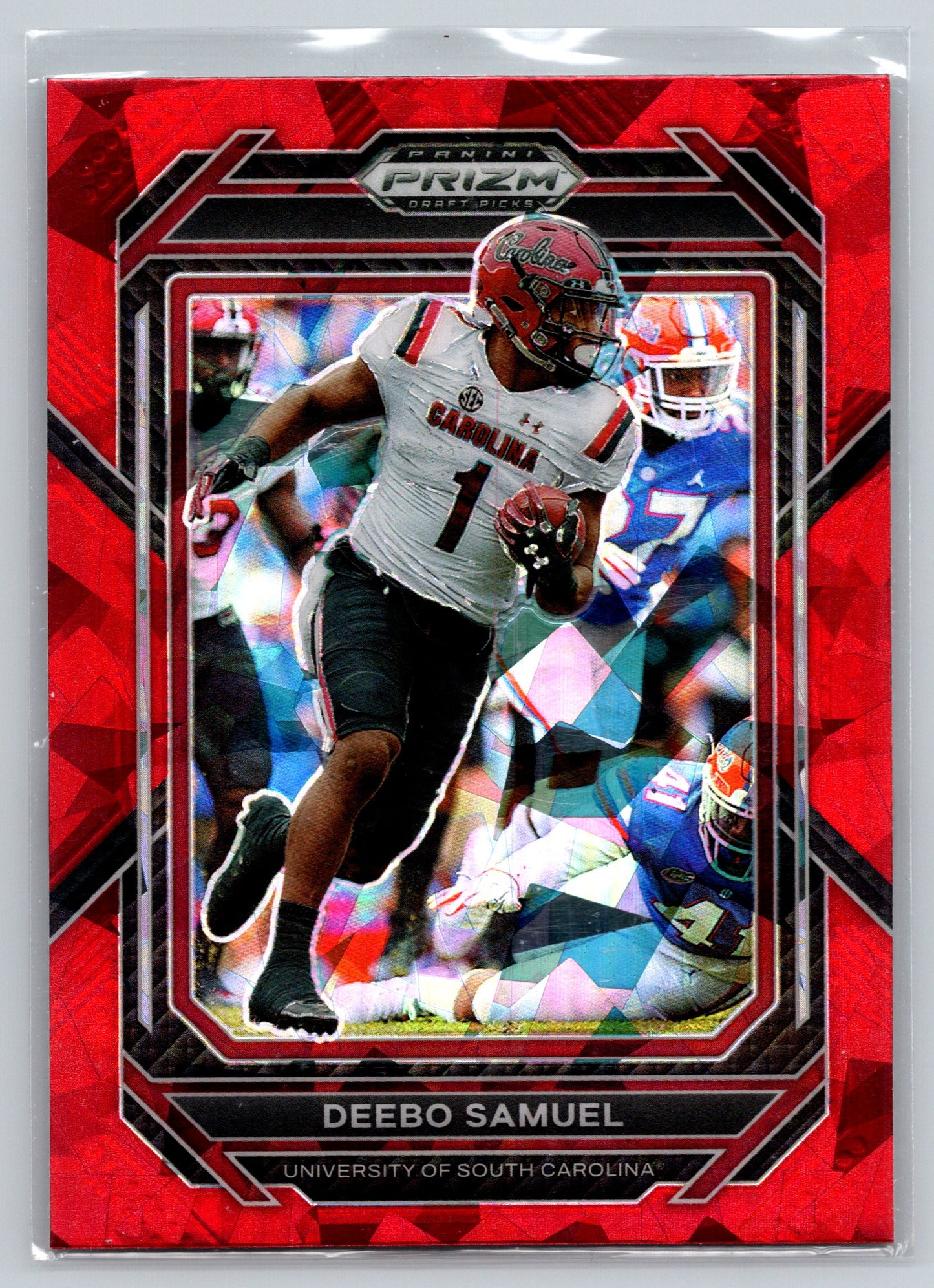 2023 Panini Prizm Draft Picks #27 Deebo Samuel Prizms Red Ice