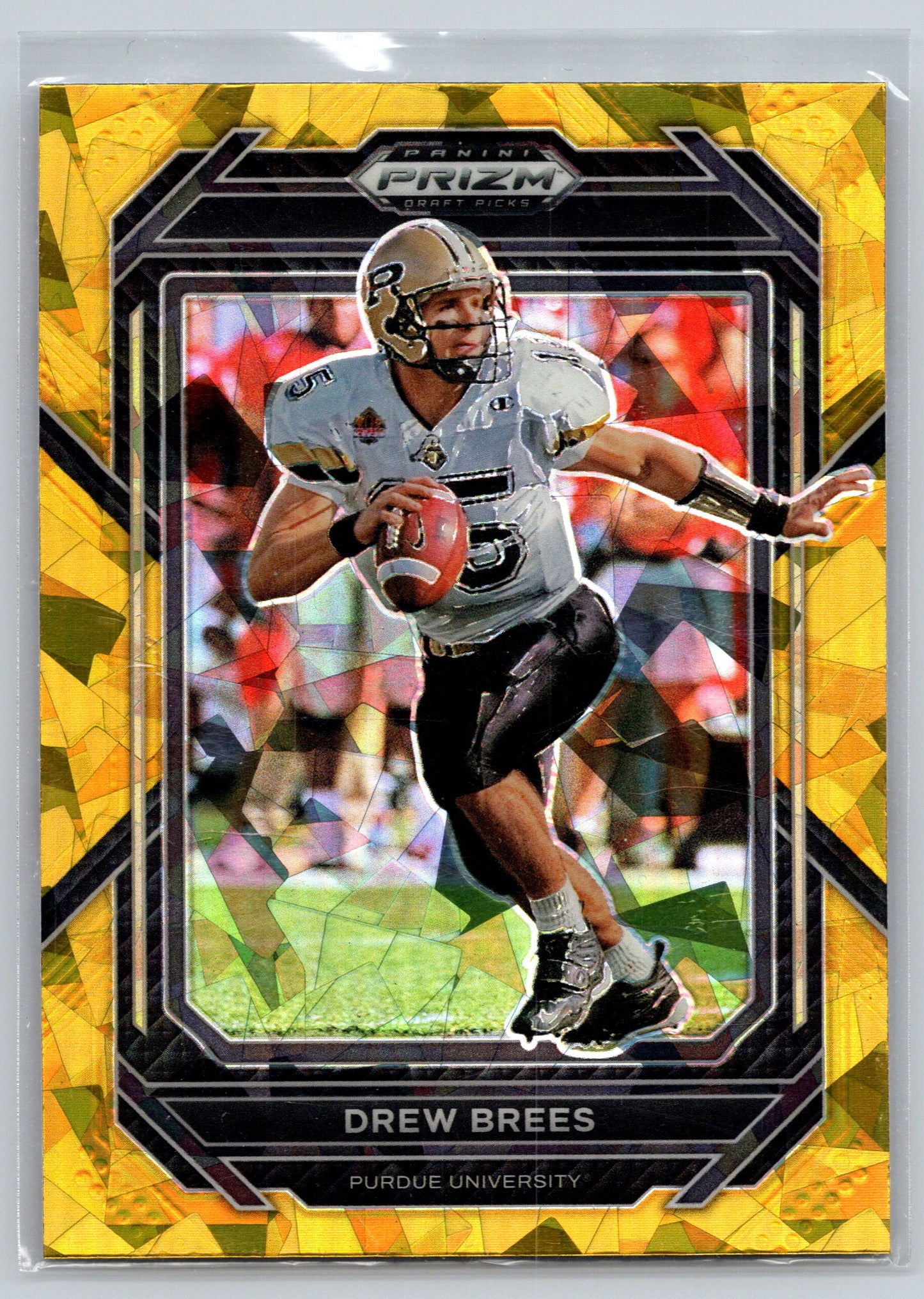 2023 Panini Prizm Draft Picks #35 Drew Brees Prizms Gold Ice