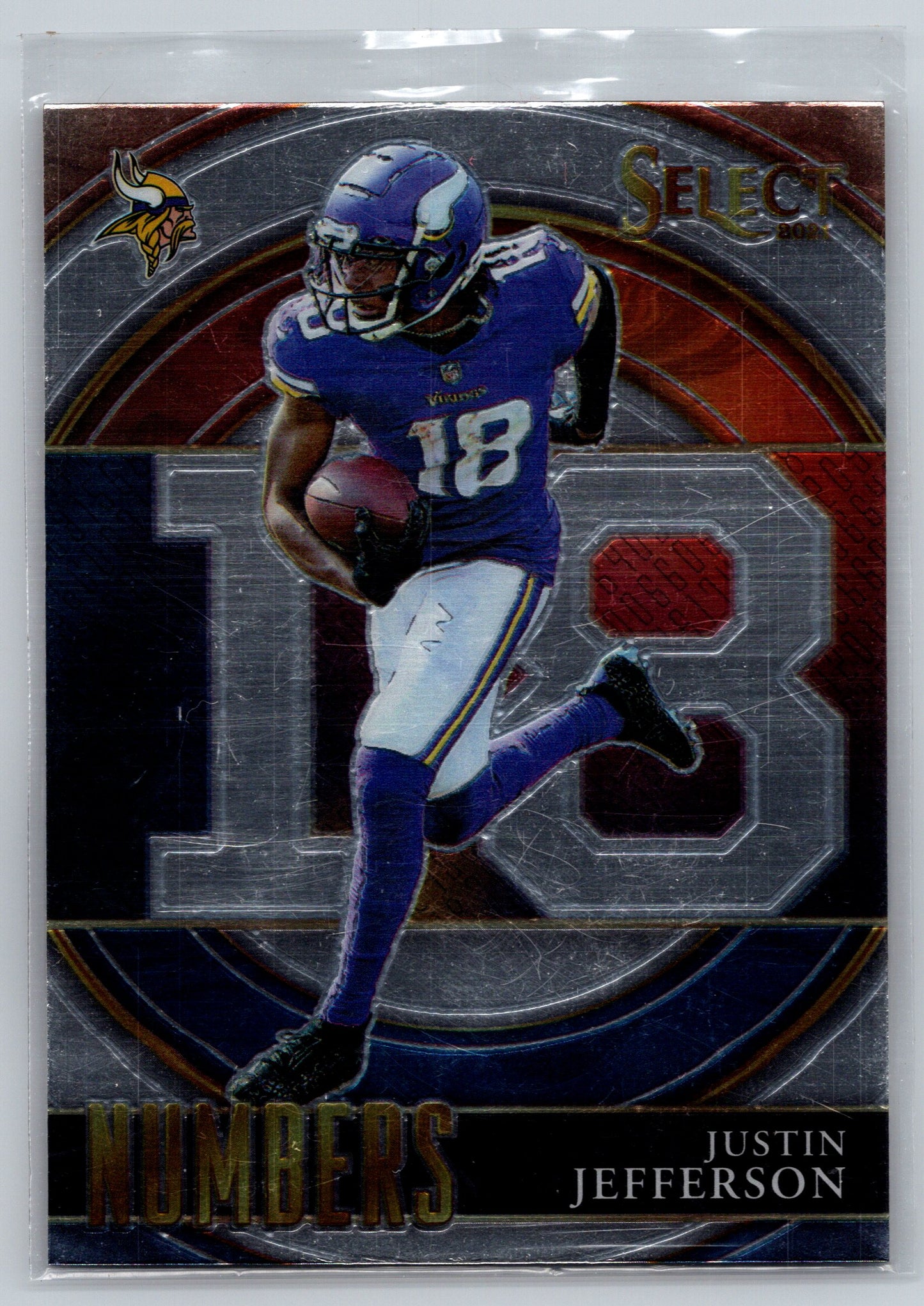 2021 Panini Select #SN-24 Justin Jefferson Select Numbers