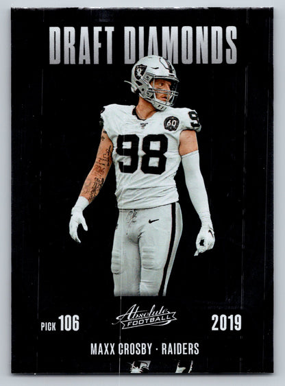 2025 Panini Absolute #DD-MCY Maxx Crosby Draft Diamonds