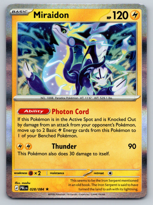 ME05: Pitch Black #028/084 Miraidon holo
