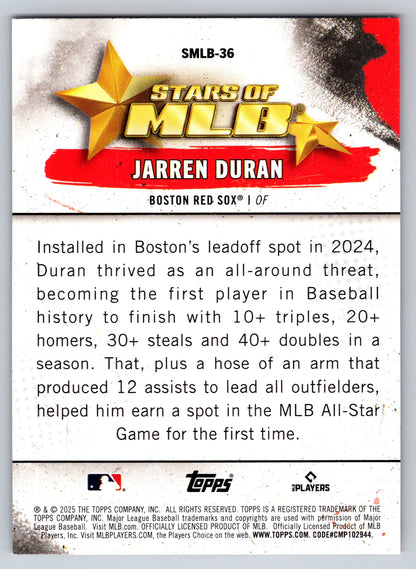 2025 Topps #SMLB-36 Jarren Duran Stars of MLB