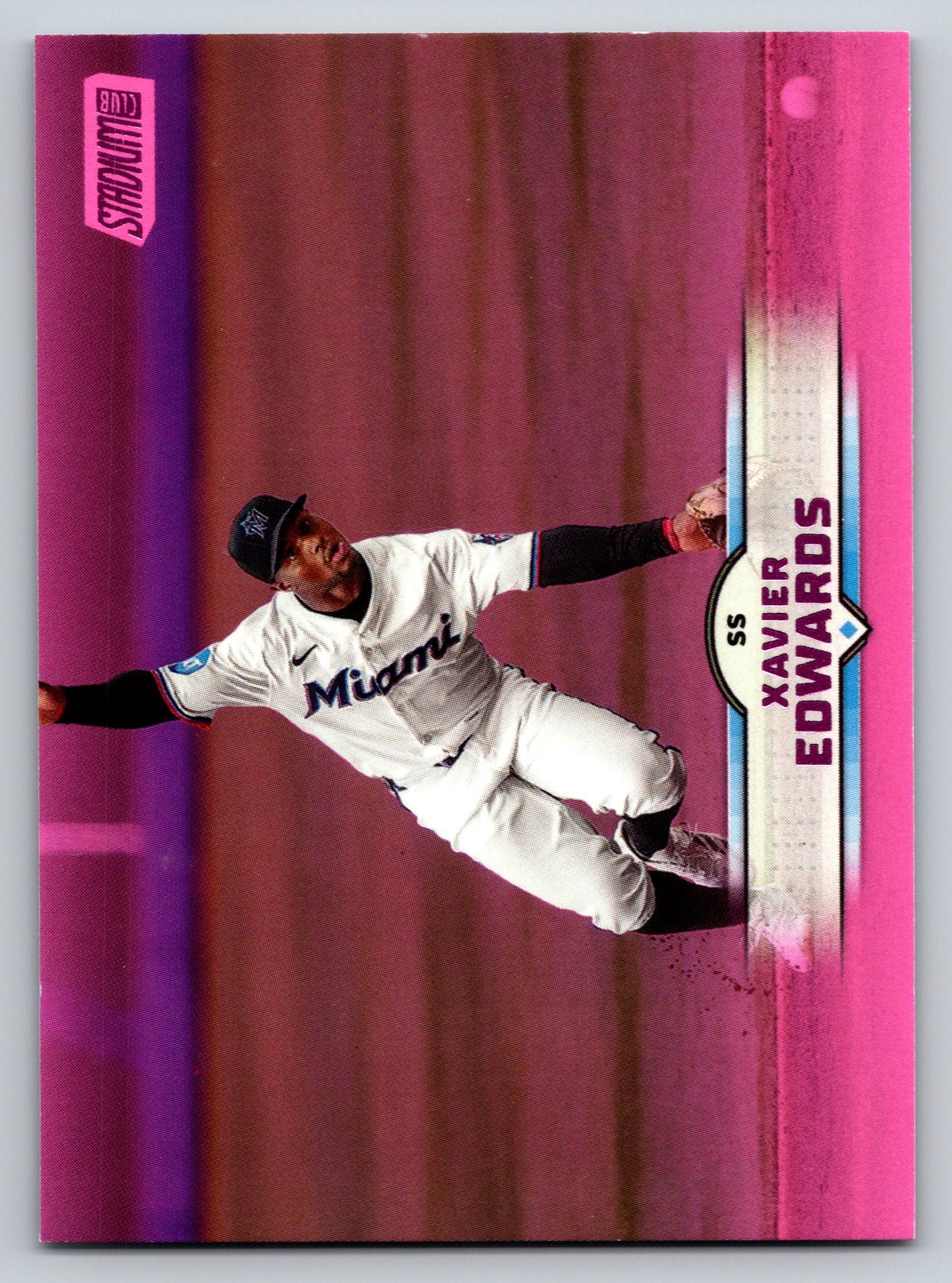 2025 Stadium Club #107 Xavier Edwards Pink Foil