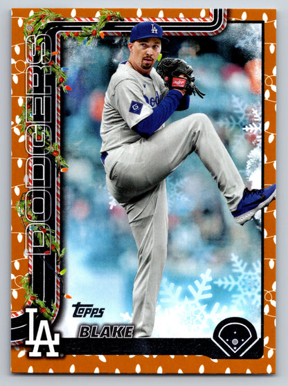 2025 Topps Holiday #H135 Blake Snell Gold Holiday Lights