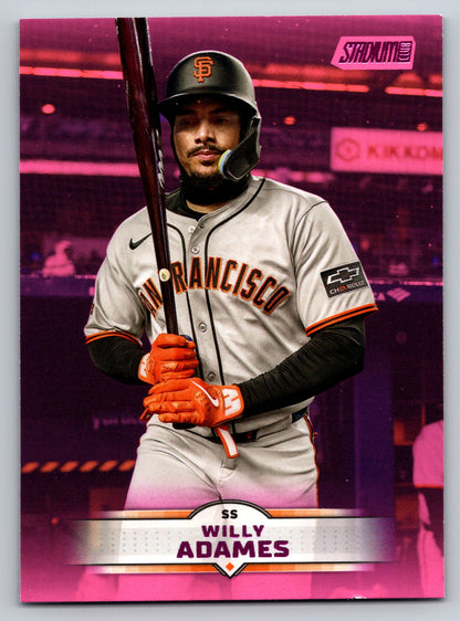 2025 Stadium Club #112 Willy Adames Pink Foil