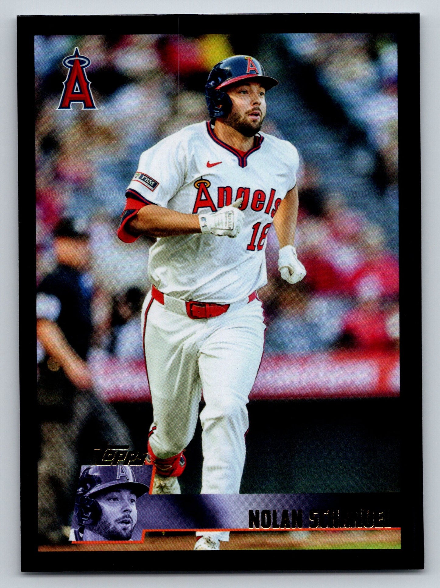 2025 Topps Archives #138 Nolan Schanuel Black Foilboard