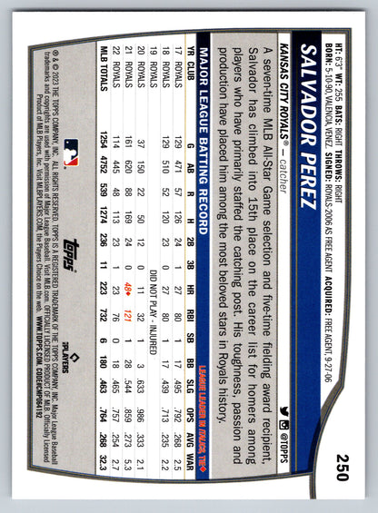 2023 Topps Big League #250 Salvador Perez