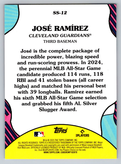 2025 Topps #SS-12 José Ramírez Summer Superstars