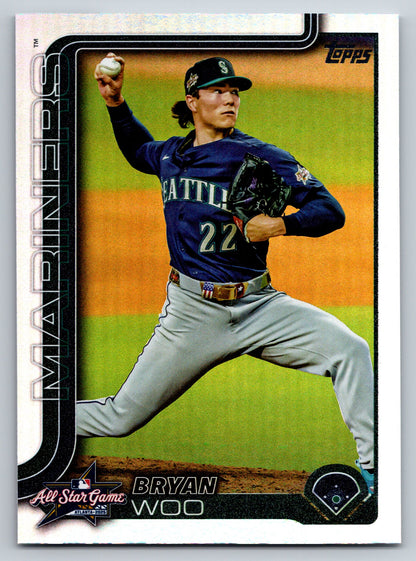2025 Topps Update #ASG-34 Bryan Woo 2025 All-Star Game rainbow foil
