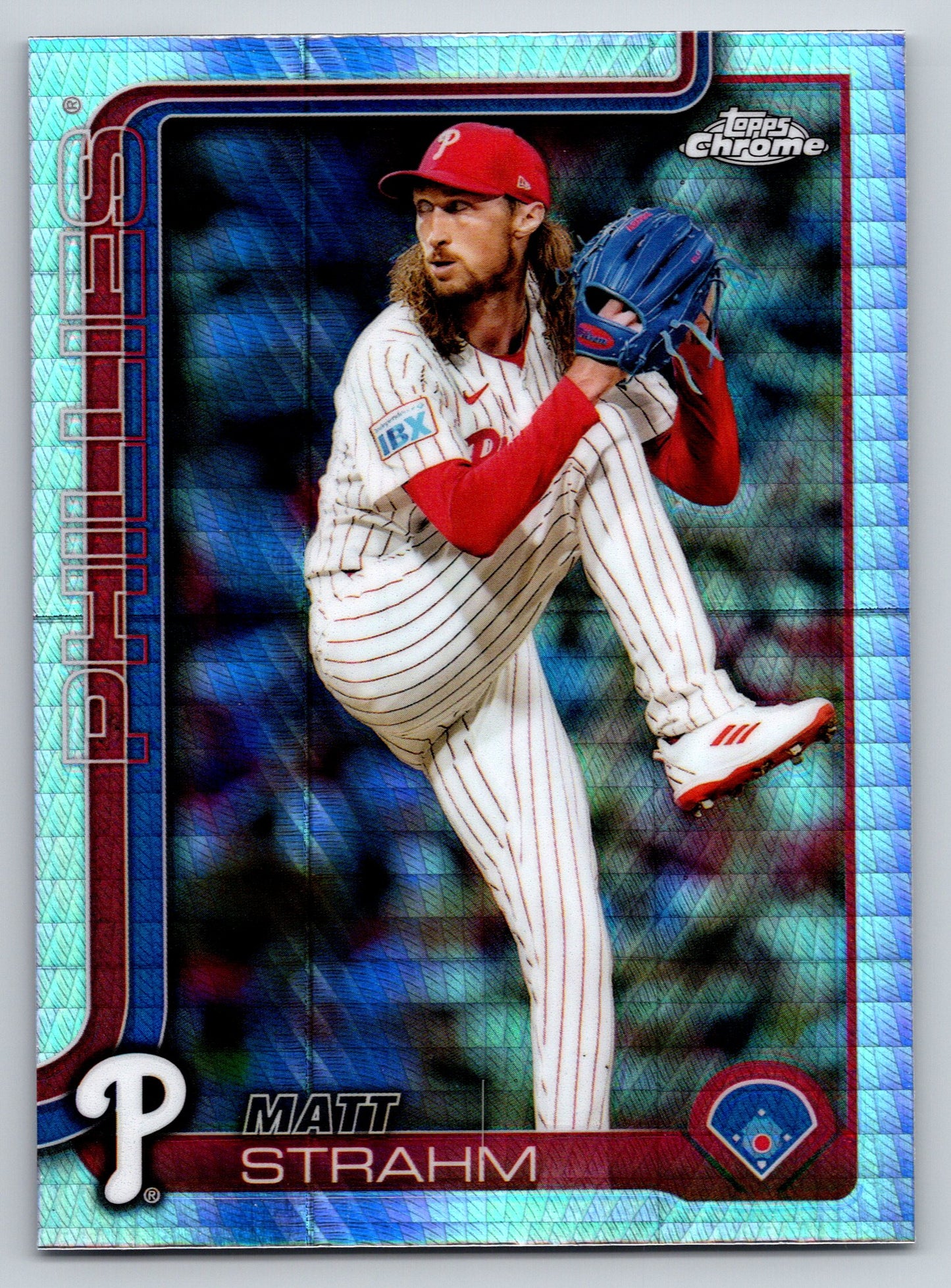2025 Topps Chrome #178 Matt Strahm Prism Refractors