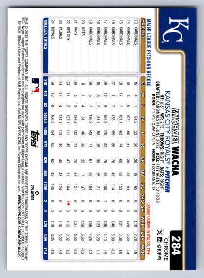 2025 Topps Chrome #284 Michael Wacha RayWave Refractors