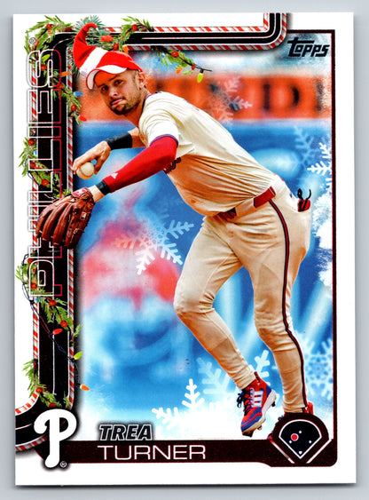 2025 Topps Holiday #H90b Trea Turner