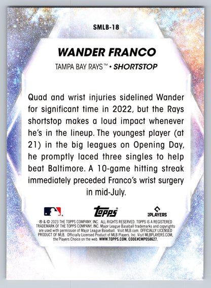 2023 Topps #SMLB-18 Wander Franco Stars of MLB