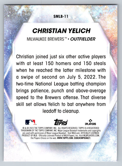 2023 Topps #SMLB-11 Christian Yelich Stars of MLB
