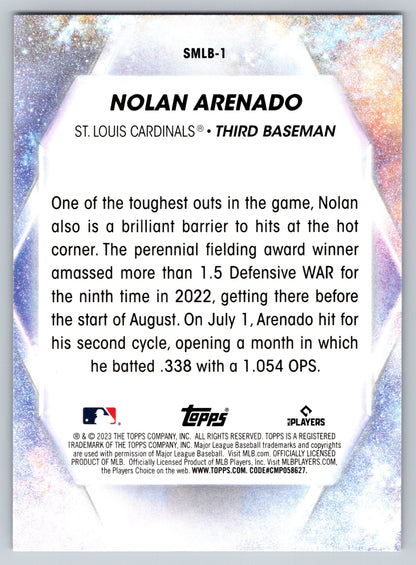 2023 Topps #SMLB-1 Nolan Arenado Stars of MLB