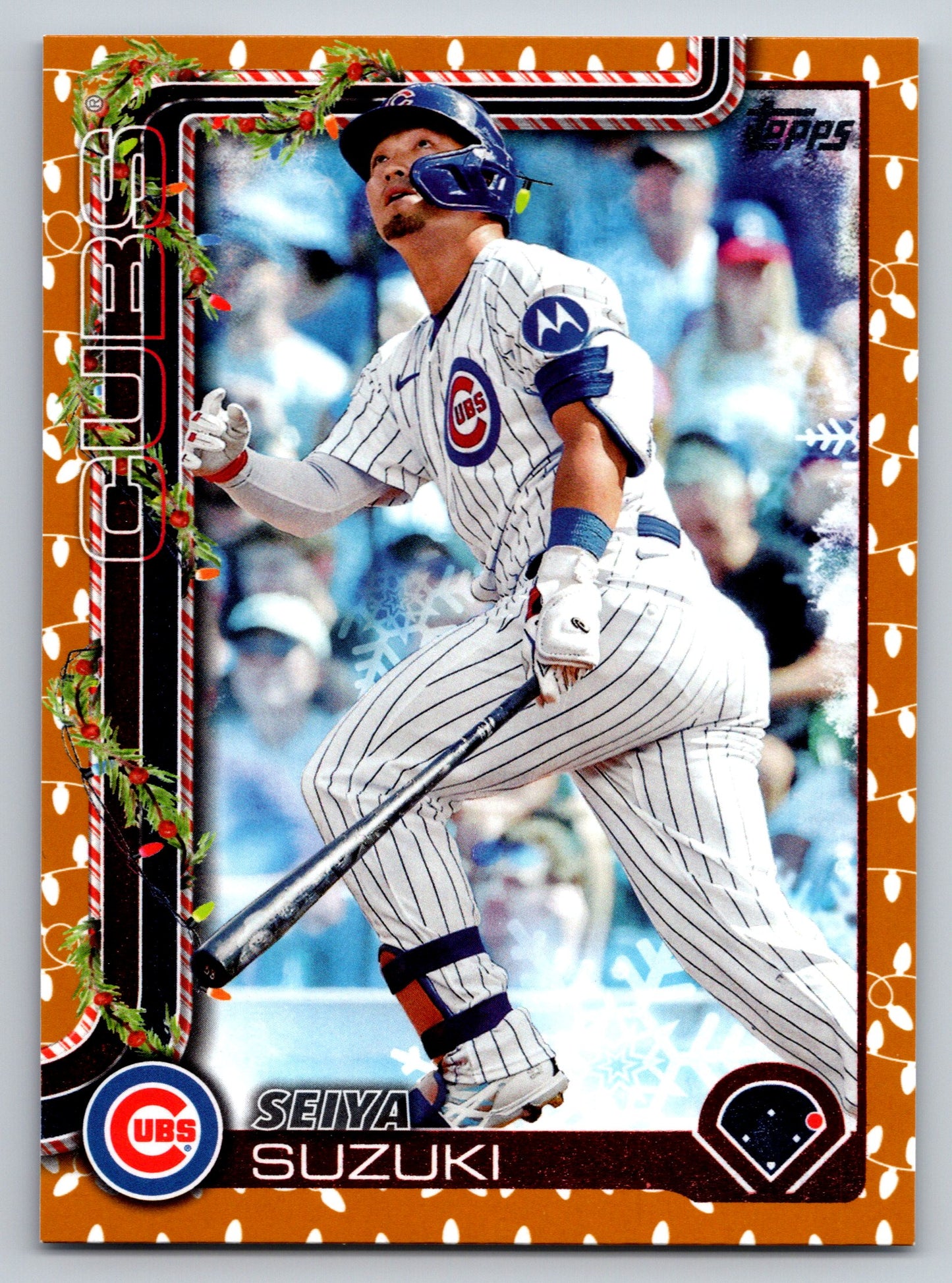 2025 Topps Holiday #H89 Seiya Suzuki Gold Holiday Lights