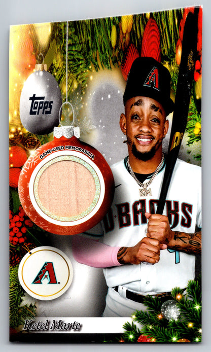 2025 Topps Holiday #PR-KM Ketel Marte Player Relics