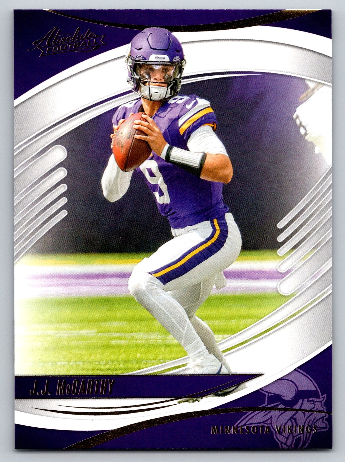 2025 Panini Absolute #100 J.J. McCarthy Yellow