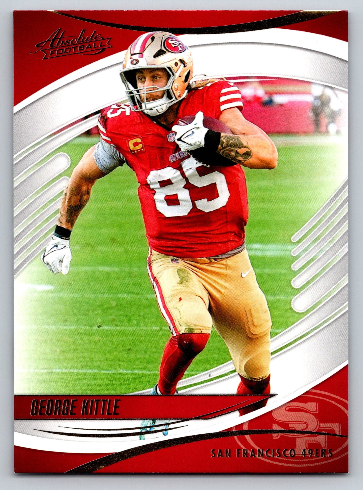 2025 Panini Absolute #18 George Kittle Yellow