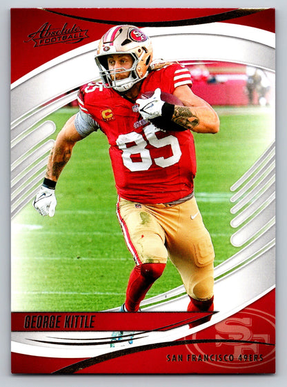 2025 Panini Absolute #18 George Kittle Yellow
