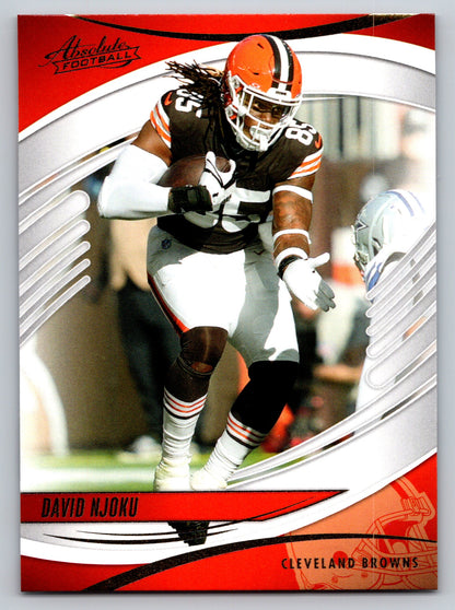 2025 Panini Absolute #12 David Njoku Yellow