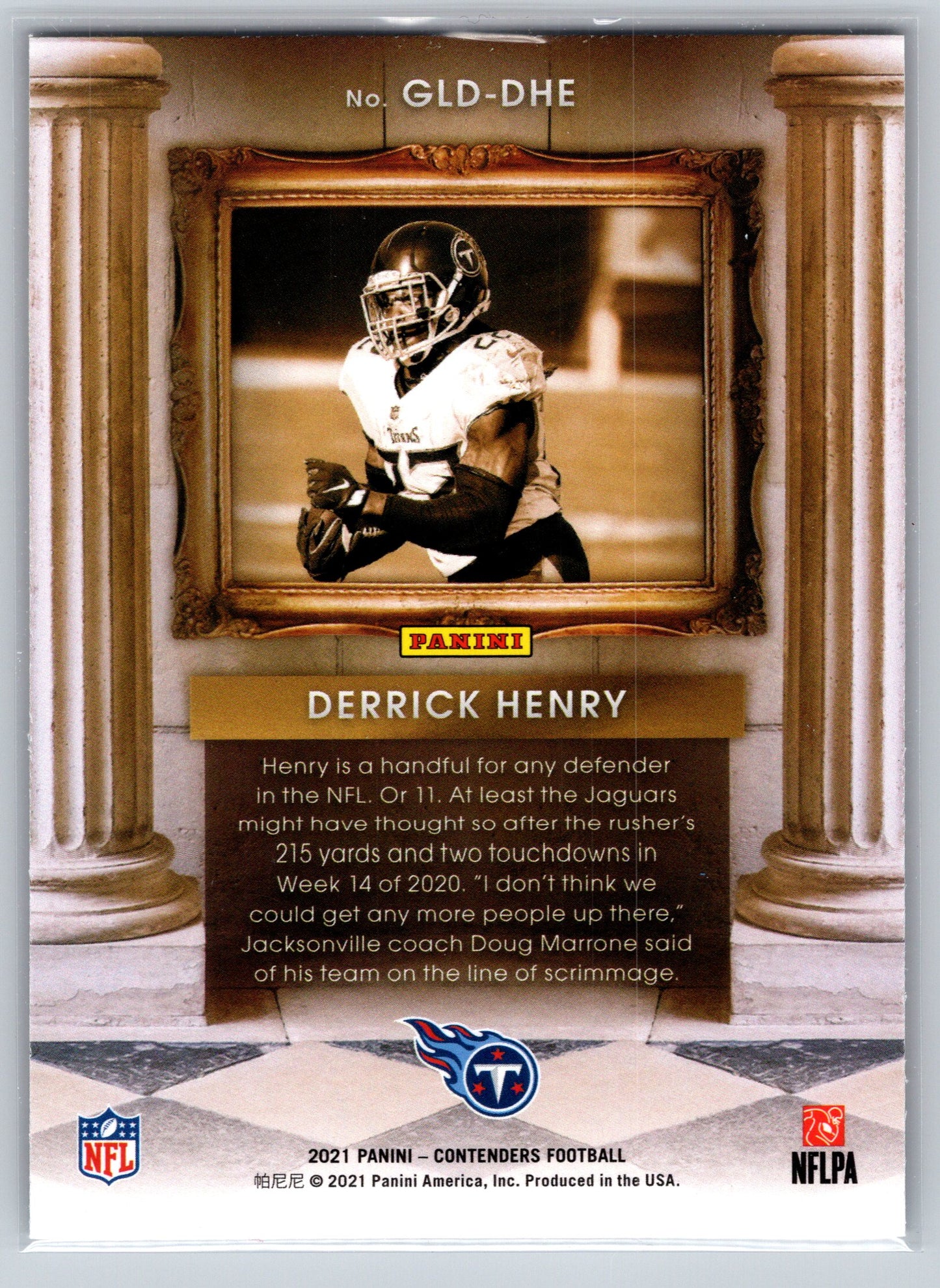 2021 Panini Contenders #GLD-DHE Derrick Henry Gladiators