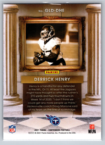 2021 Panini Contenders #GLD-DHE Derrick Henry Gladiators
