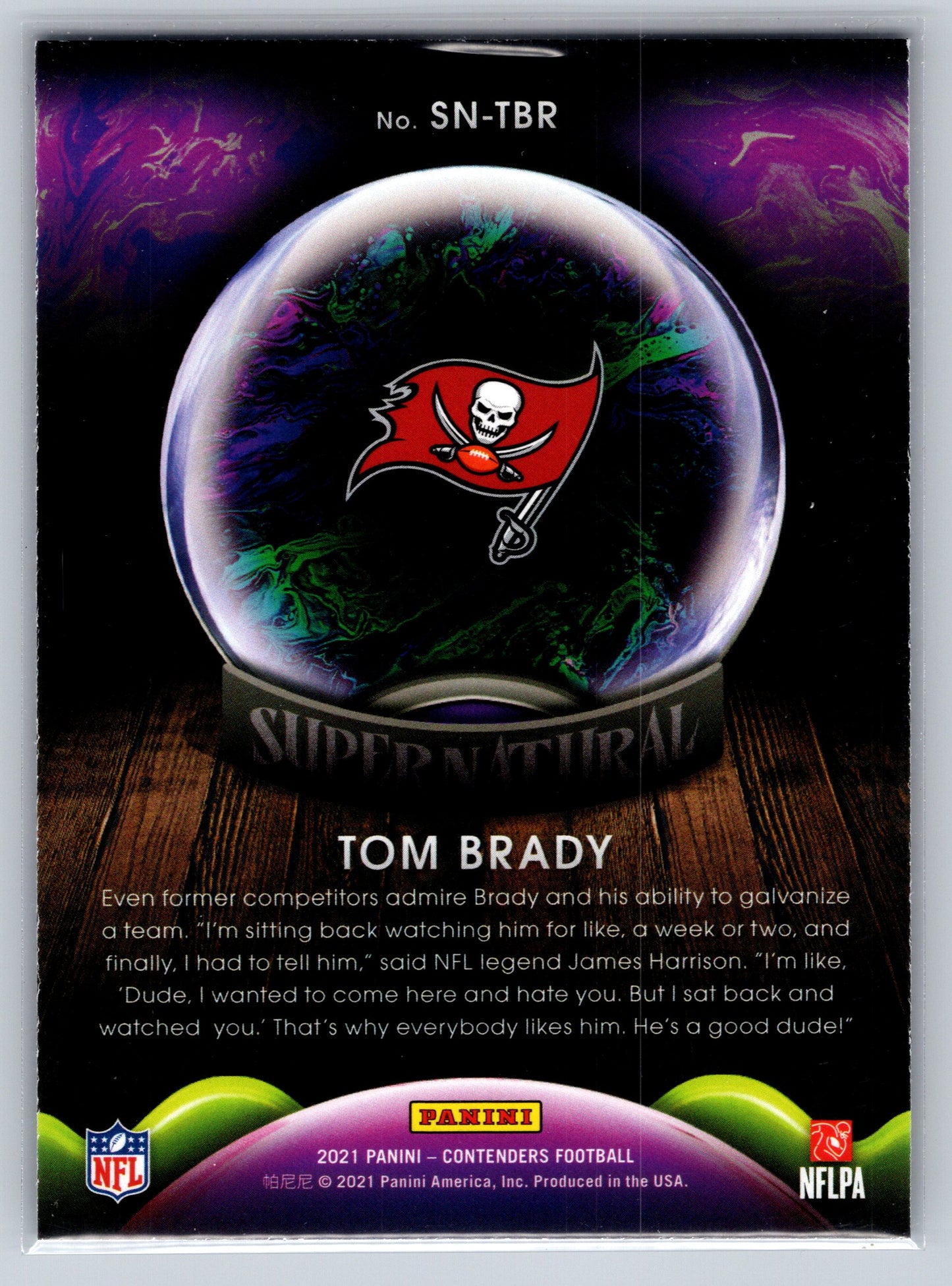 2021 Panini Contenders #SN-TBR Tom Brady Supernatural