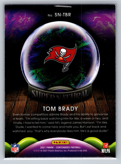 2021 Panini Contenders #SN-TBR Tom Brady Supernatural