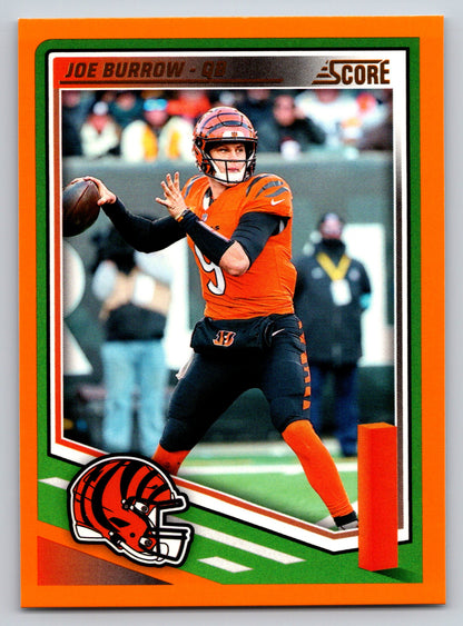2025 Score #284 Joe Burrow Orange