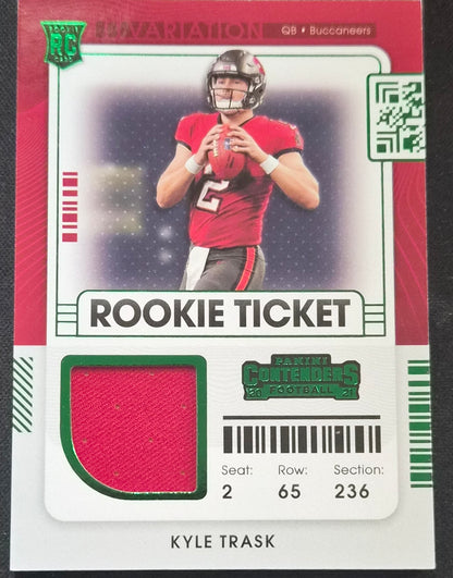 2021 Panini Contenders #RSV-KTR Kyle Trask Rookie Ticket Swatches Variation
