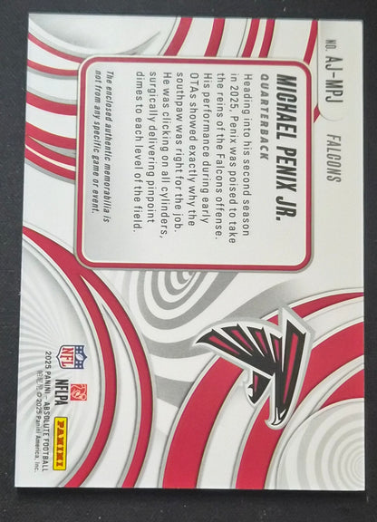 2025 Panini Absolute #AJ-MPJ Michael Penix Jr. Absolute Jumbos