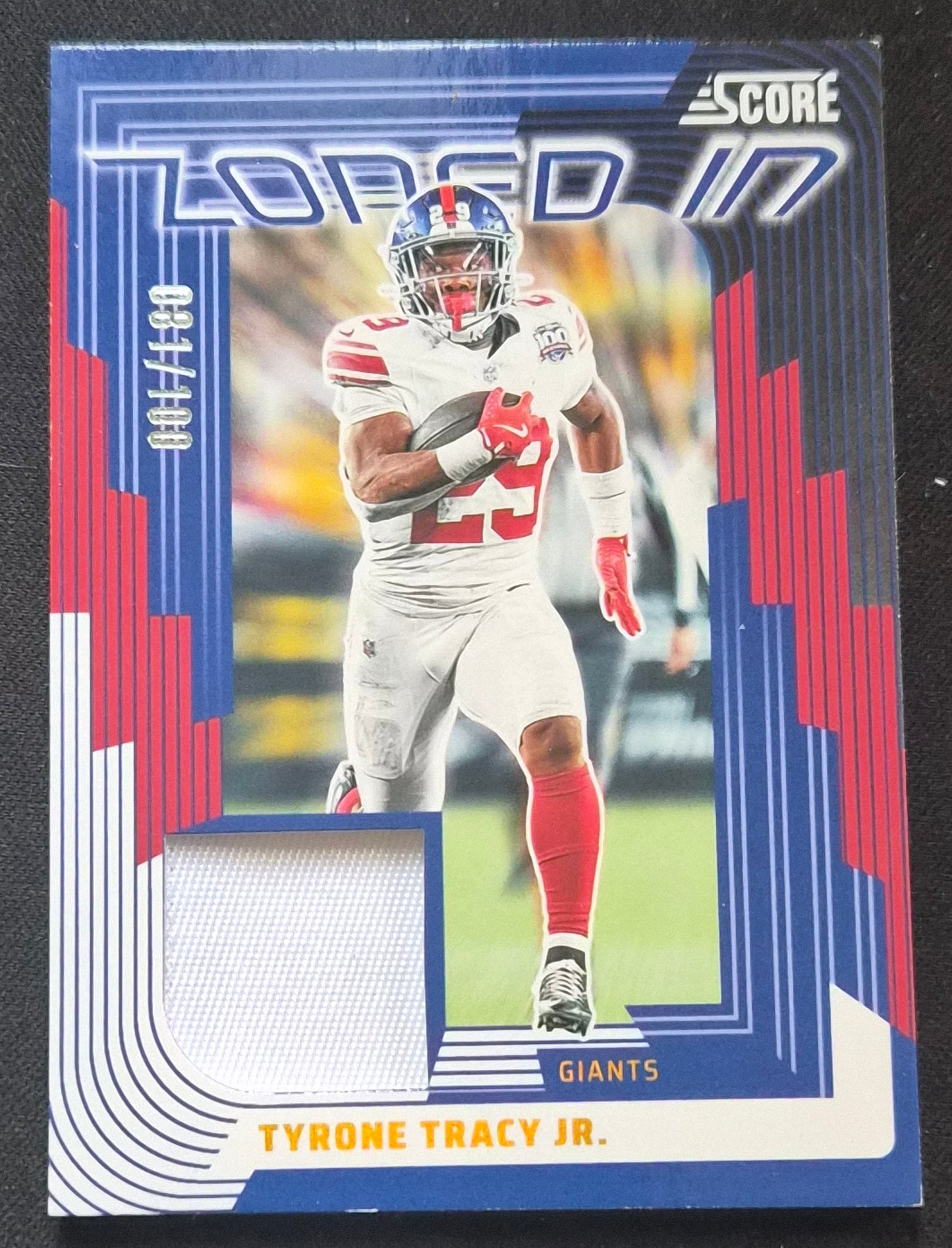 2025 Score #ZON-TTY Tyrone Tracy Jr. Zoned In Jerseys Prime #/100