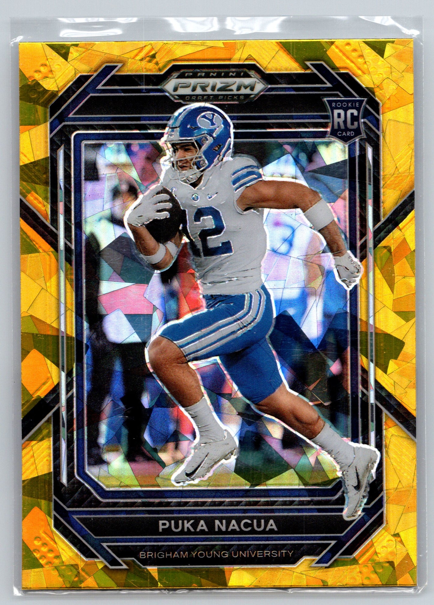 2023 Panini Prizm Draft Picks #197 Puka Nacua Prizms Gold Ice