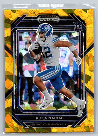 2023 Panini Prizm Draft Picks #197 Puka Nacua Prizms Gold Ice