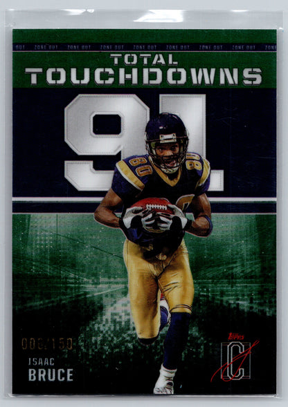 2024 Topps Signature Class #ZO-20 Isaac Bruce Zone Out Green #/150