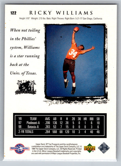 1999 SP Top Prospects #122 Ricky Williams