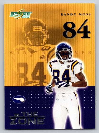 2002 Score #IZ-17 Randy Moss In the Zone