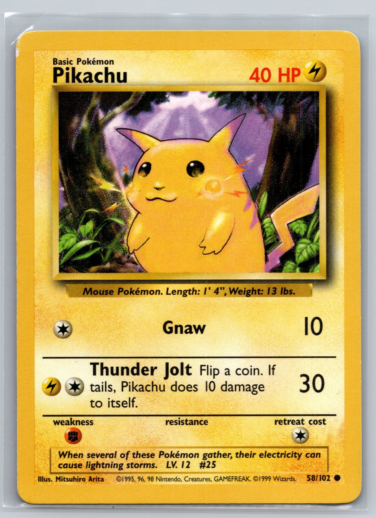 Base Set #058/102 Pikachu