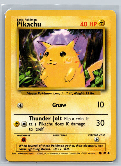 Base Set #058/102 Pikachu