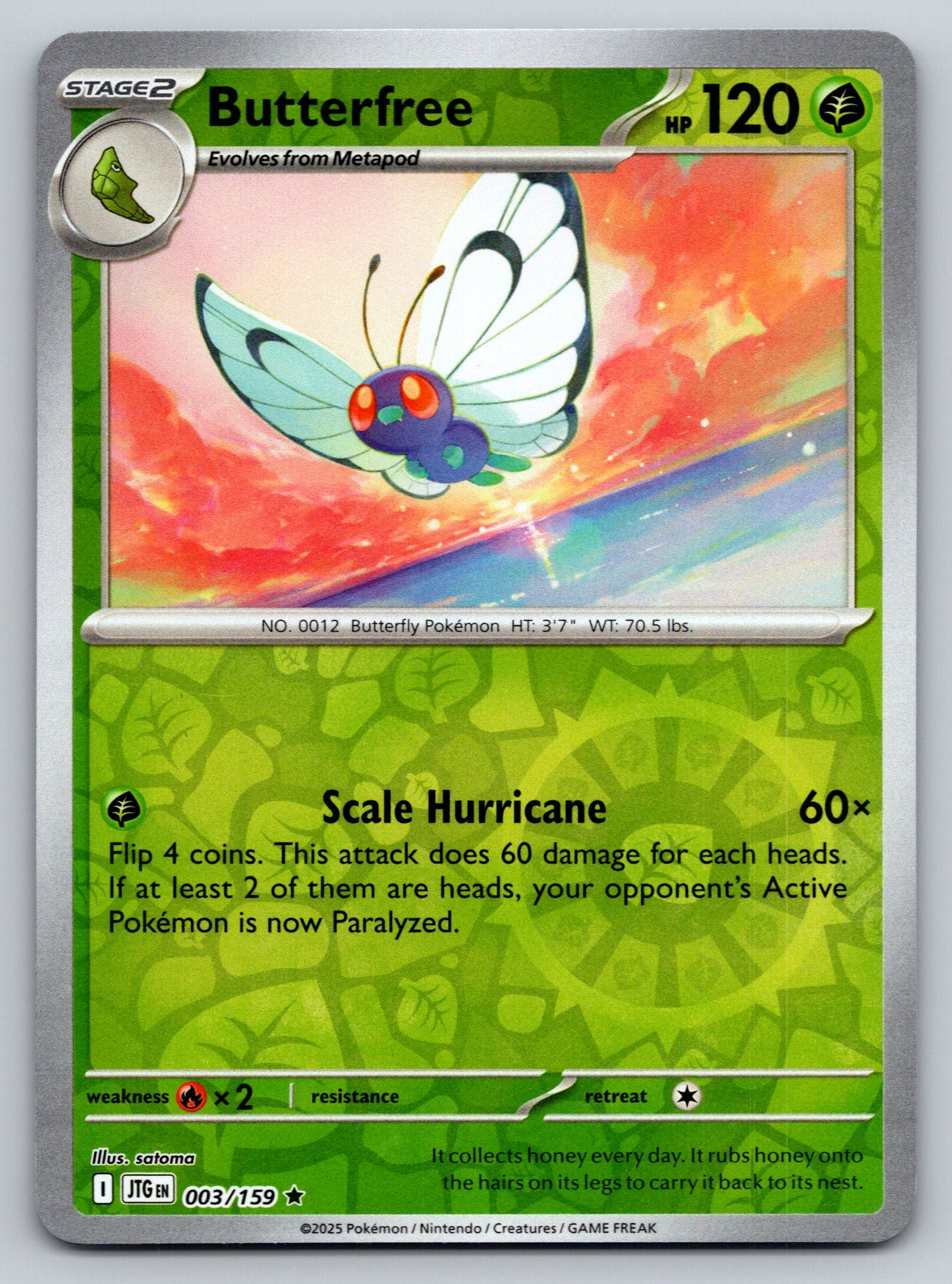 SV09: Journey Together #003/159 Butterfree reverse holo